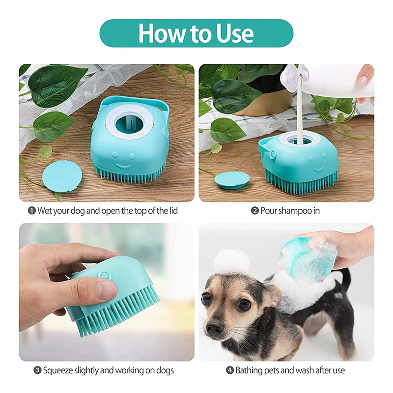 Luva Spa Pet – Banho e Massagem 2 em 1